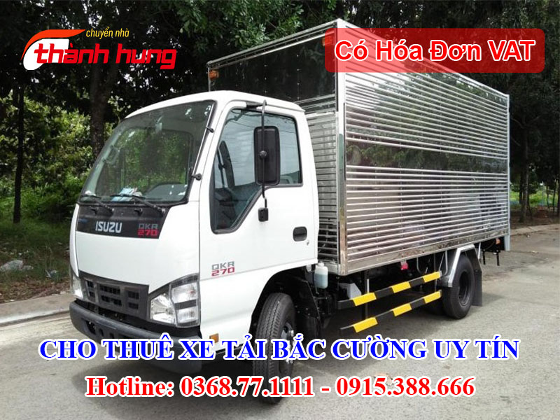 Cho thuê xe tải Bắc Cường uy tín