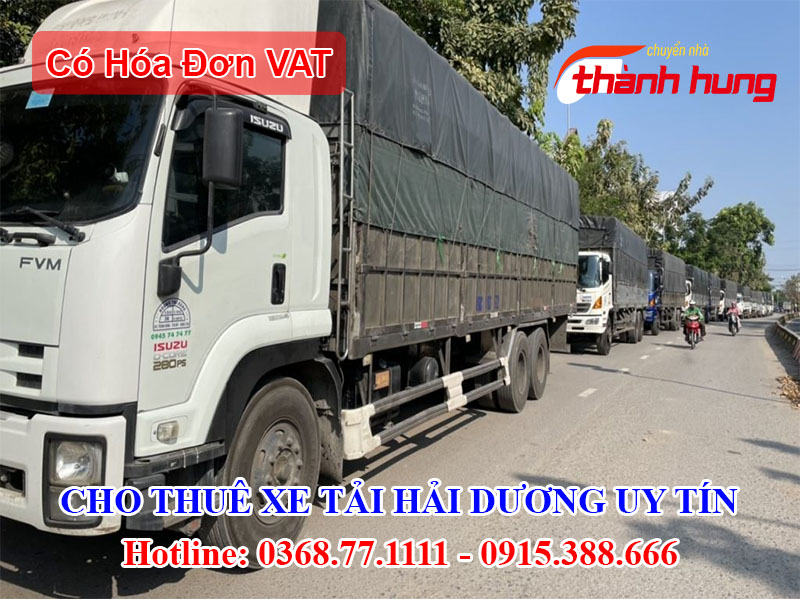 Cho thuê xe tải Hải Dương uy tín
