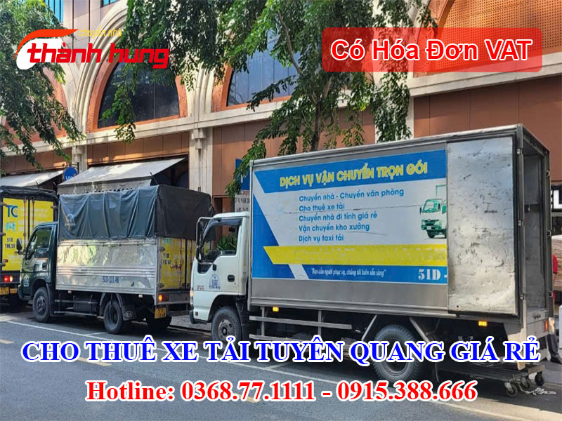 Cho thuê xe tải Tuyên Quang giá rẻ
