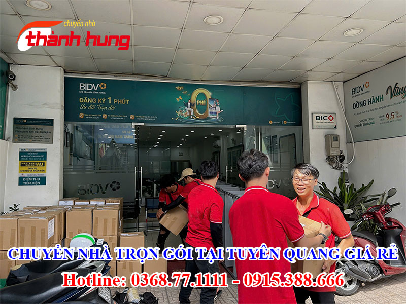 Chuyển nhà trọn gói tại Tuyên Quang giá rẻ